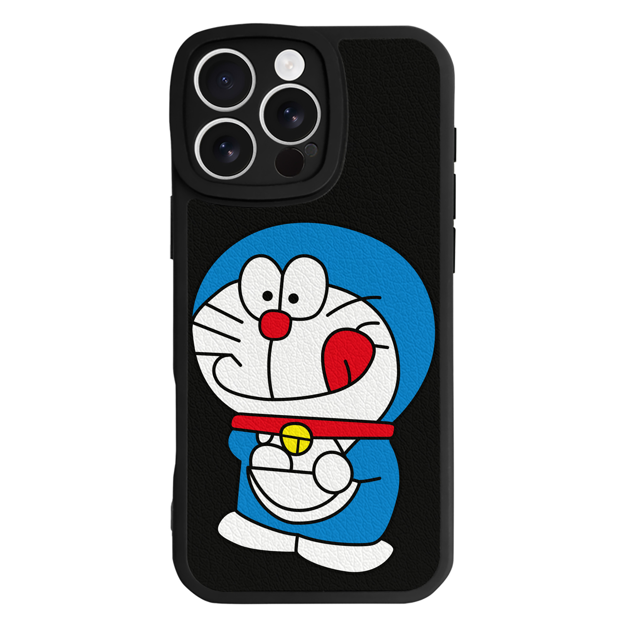 （画像用） ドラえもん Doraemon 【iPhone 16シリーズ対応】シリコンスマホケース（レザー調） 材質：シリコン